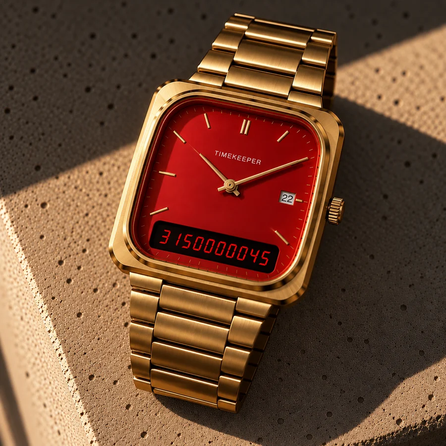 Analog watch · gold