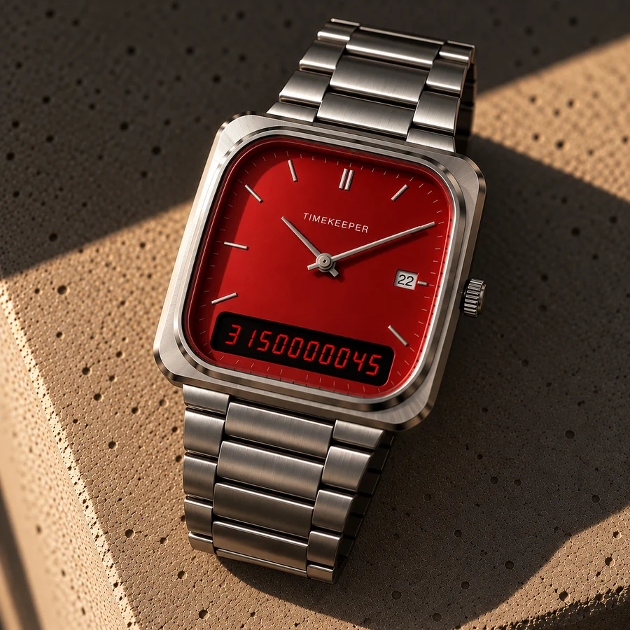 Analog watch · silver